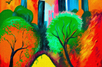 Central park painting