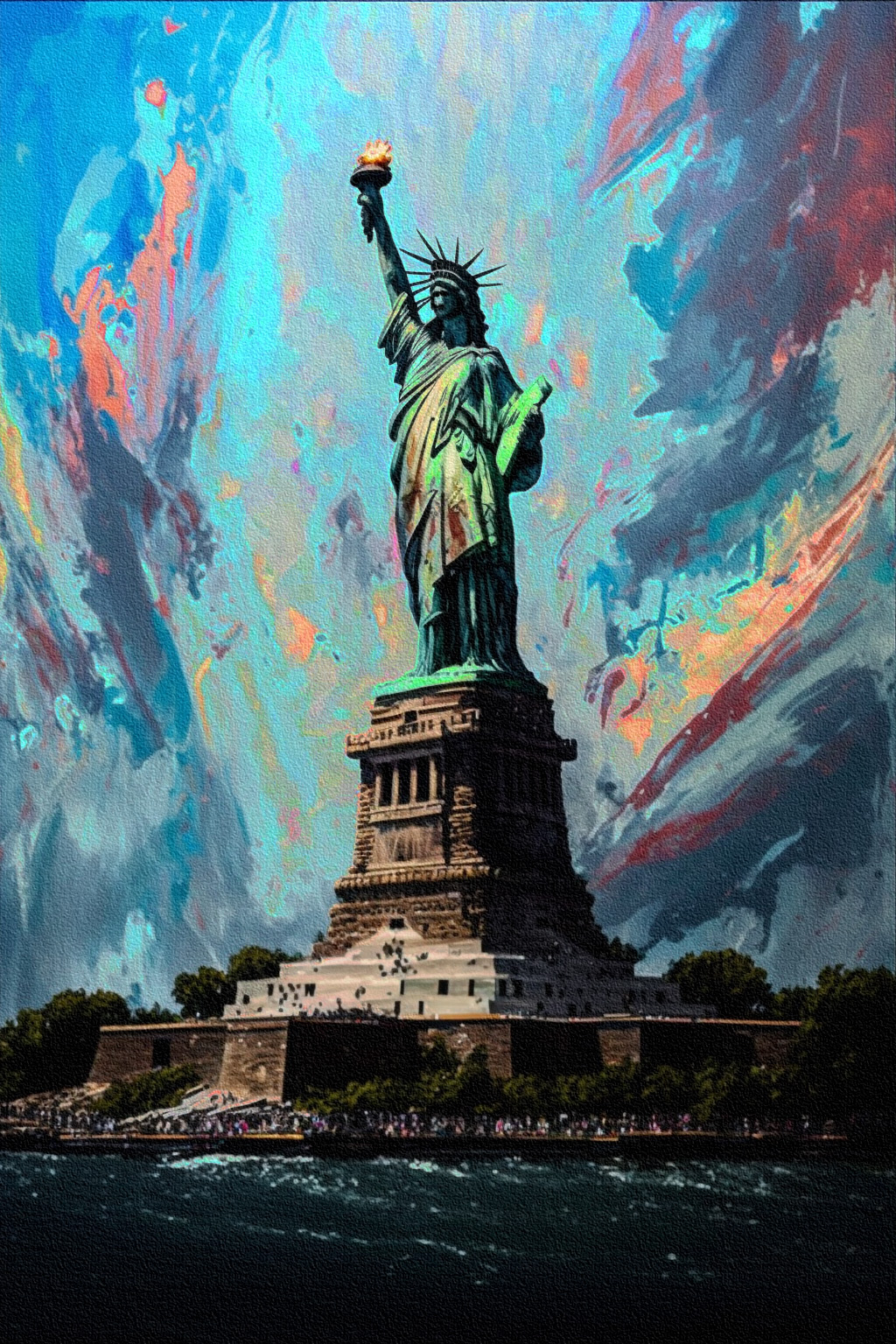Statue of liberty painting