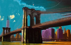 brooklyn bridge painting