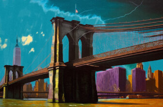 brooklyn bridge painting