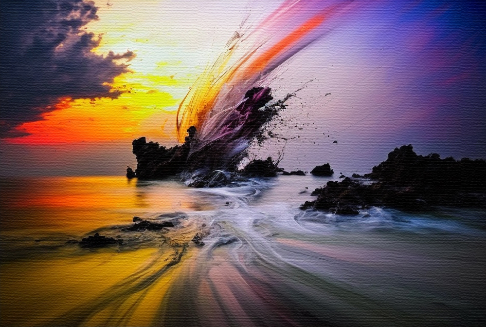 Ocean Blue Abstract Painting Ocean Blue Abstract Painting