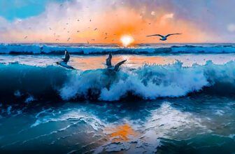 Waikiki sunset painting