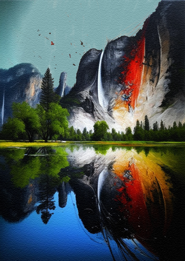 Yosemite National Park Painting Yosemite National Park Painting