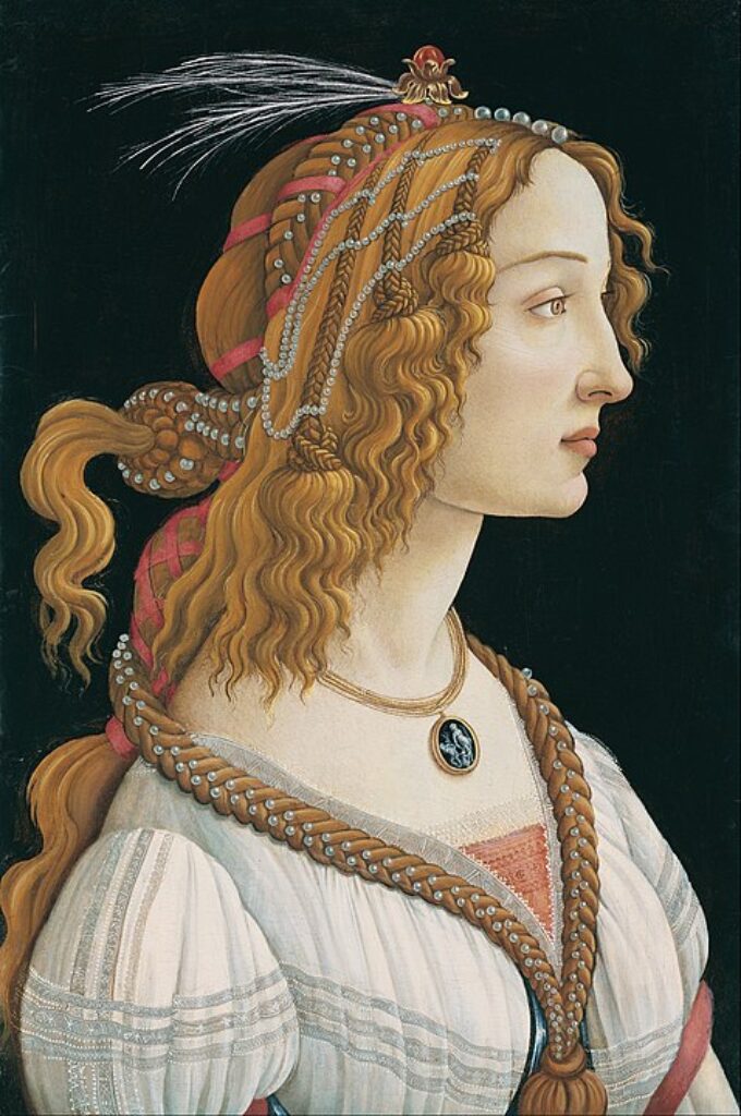 Portrait of a Young Woman Sandro Botticelli Renaissance Painting of Woman
