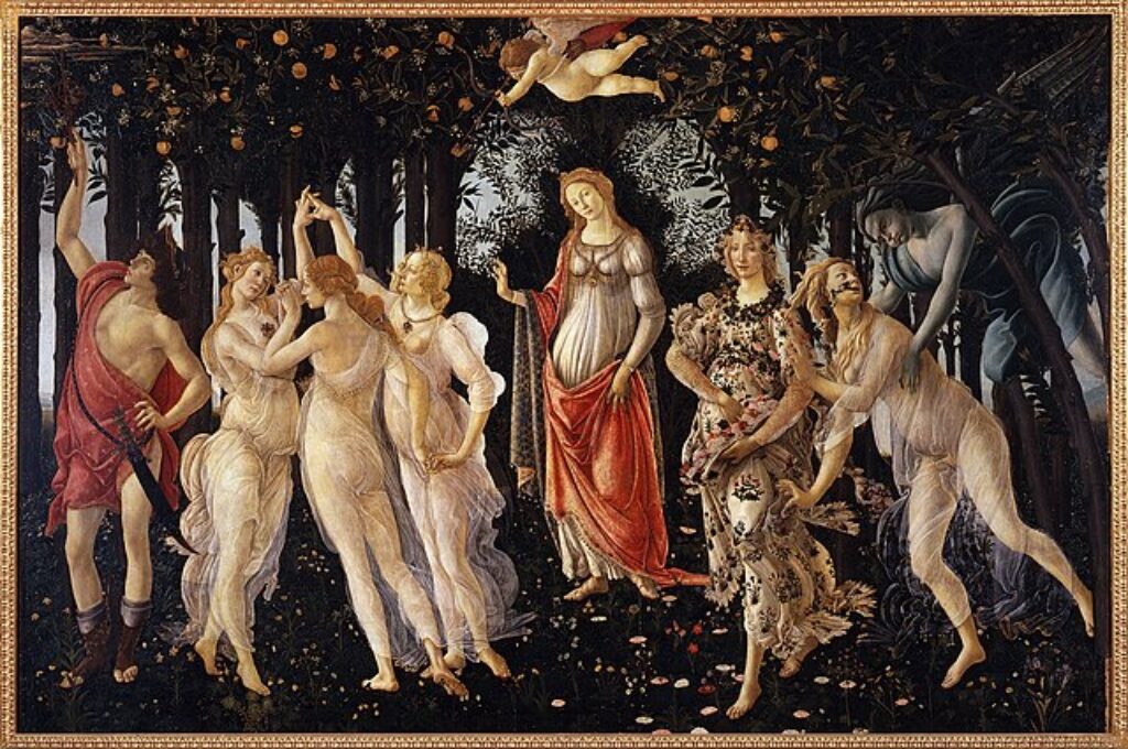 Primavera Renaissance Painting of Woman