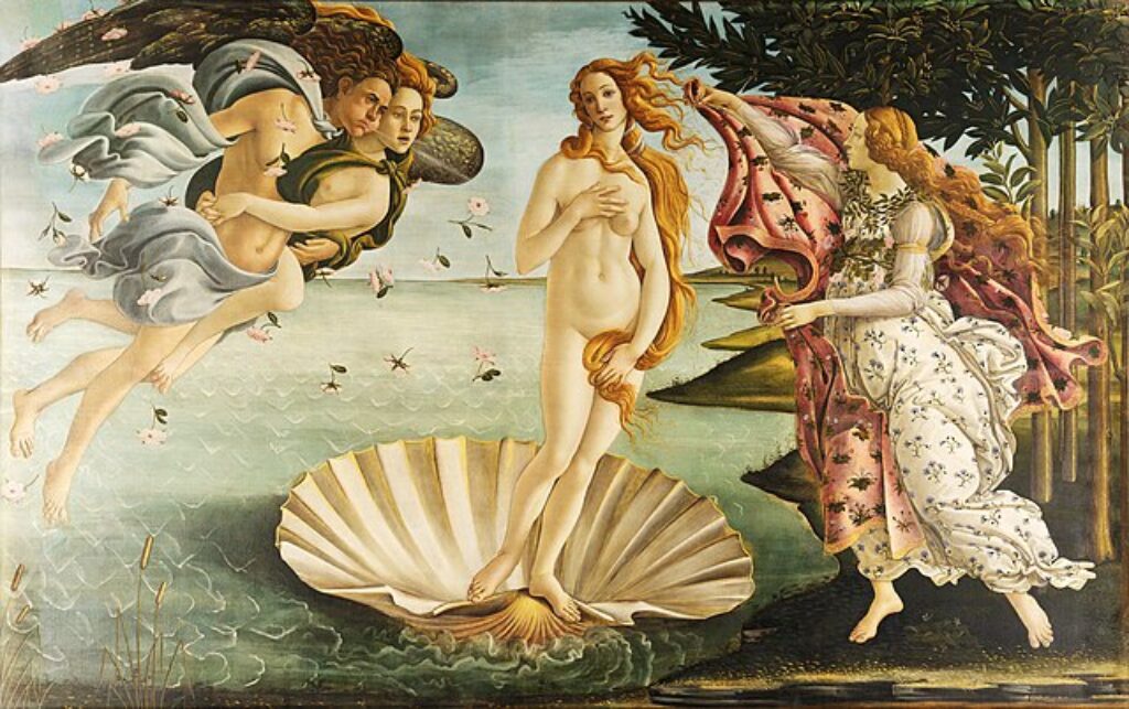 The Birth of Venus Renaissance painting of woman
