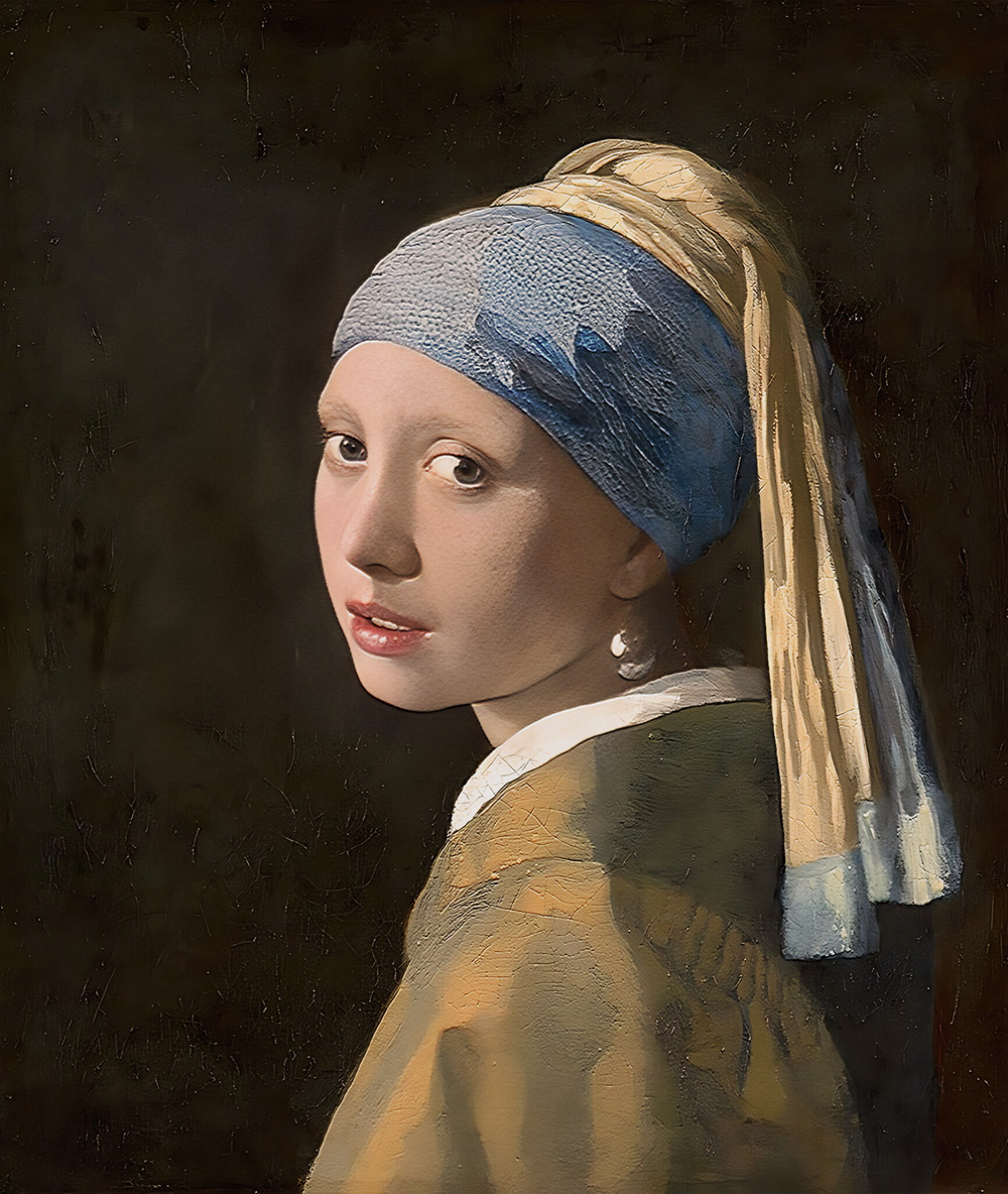 Girl with a Pearl Earring Fine Art Painting Girl with a Pearl Earring Fine Art Painting
