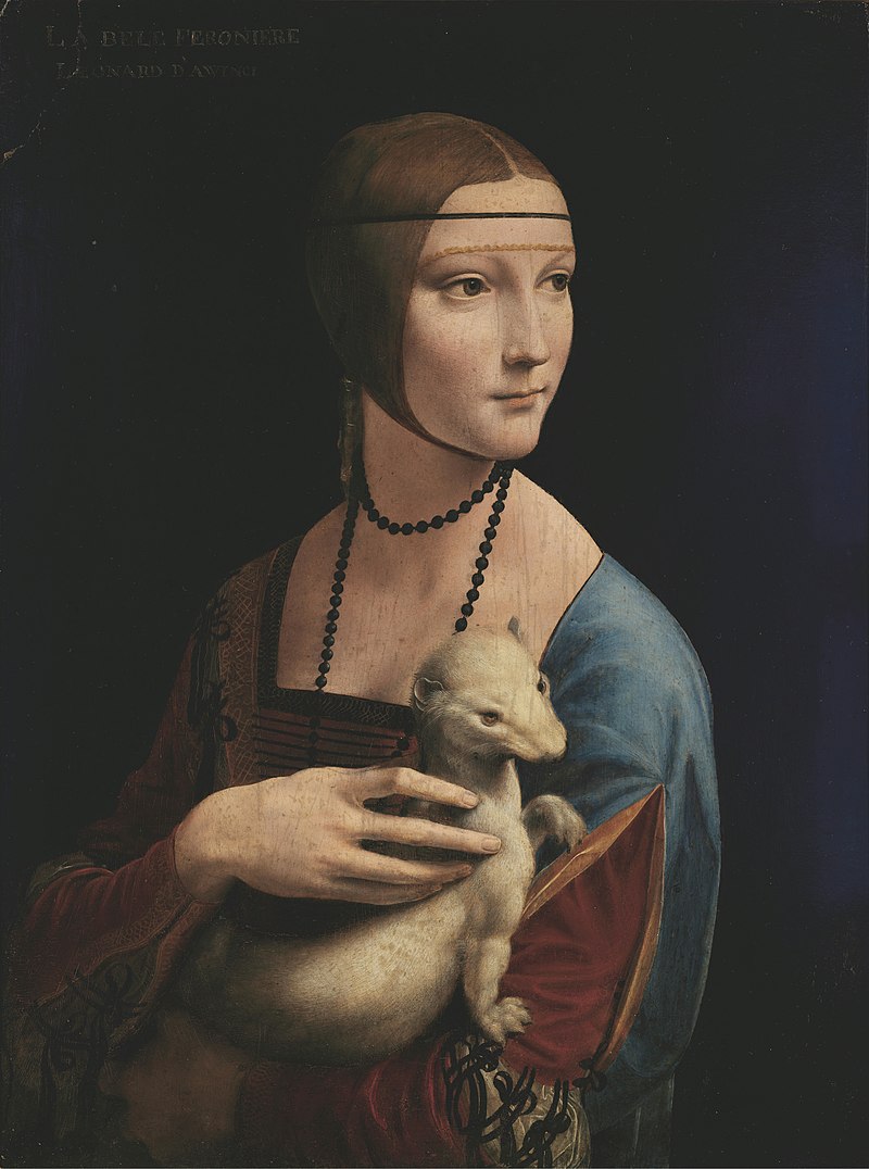 Lady with an Ermine painting