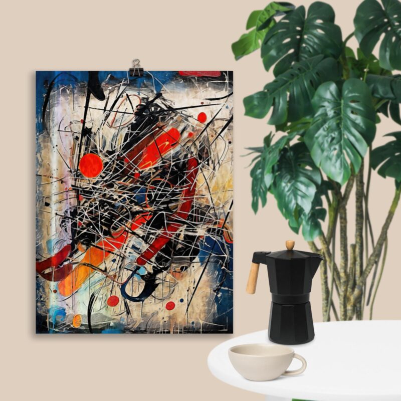 Abstract Art No. 10 : Intense Mood , Large Digital Wall Art Fine Art Prints