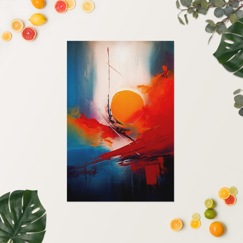 Colorful Abstract Art No. 7 : Before Sunset , Large Digital Wall Art Fine Art Prints