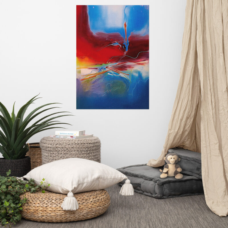 Colorful Abstract Art No. 6 : The Expert , Large Digital Wall Art Fine Art Prints