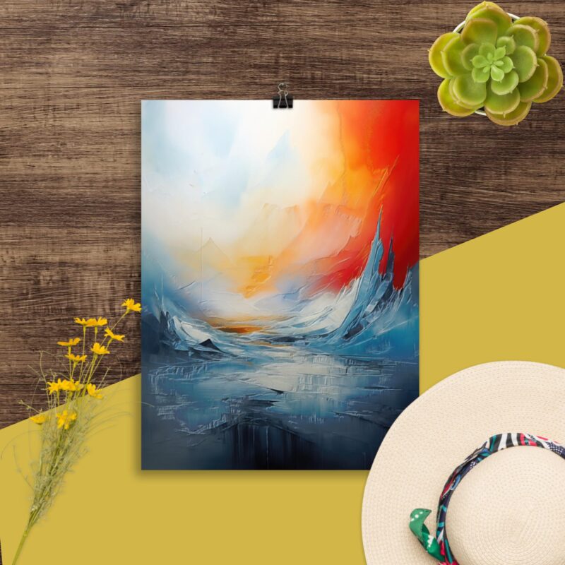 Colorful Abstract Art No. 20 : Negative Emotion , Large Digital Wall Art Fine Art Prints