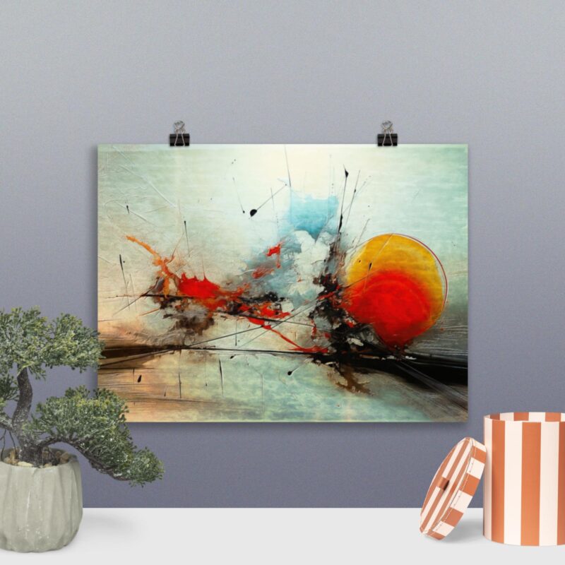 Colorful Abstract Art No. 19 : Confusion II , Large Digital Wall Art Fine Art Prints