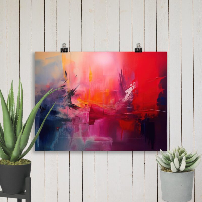 Colorful Abstract Art No. 12 : Secret Cabin , Large Digital Wall Art Fine Art Prints