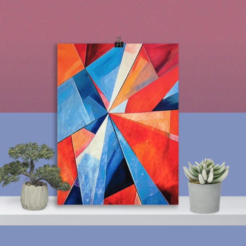 Geometric Abstract Art No. 4 : Metropolitan , Large Digital Wall Art Fine Art Prints