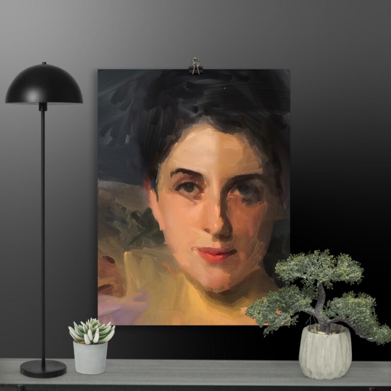 Abstract Self Portrait No. 4 : Lady Agnew Portrait , Large Digital Wall Art Fine Art Prints