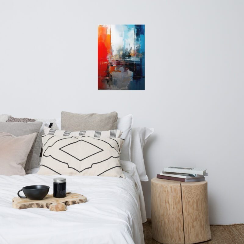 Colorful Abstract Art No. 18 : Ruin 1969 , Large Digital Wall Art Fine Art Prints