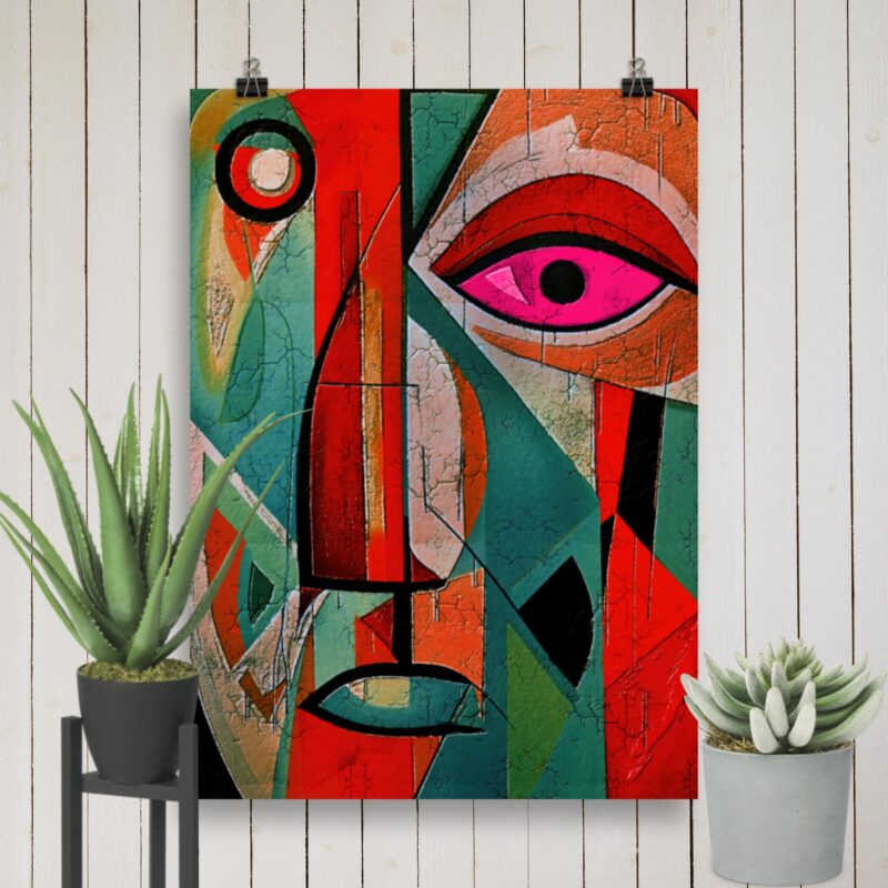 Geometric Abstract Art No. 1 : Anxiety , Large Digital Wall Art Fine Art Prints