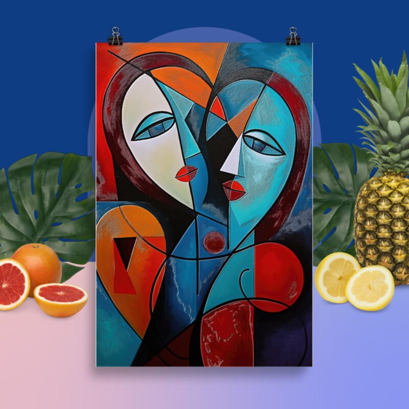 Geometric Abstract Art No. 5 : Emotion , Large Digital Wall Art Fine Art Prints