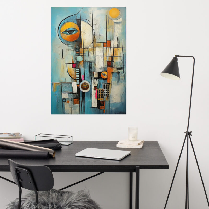 Colorful Abstract Art No. 14 : Door On The Wall , Large Digital Wall Art Fine Art Prints