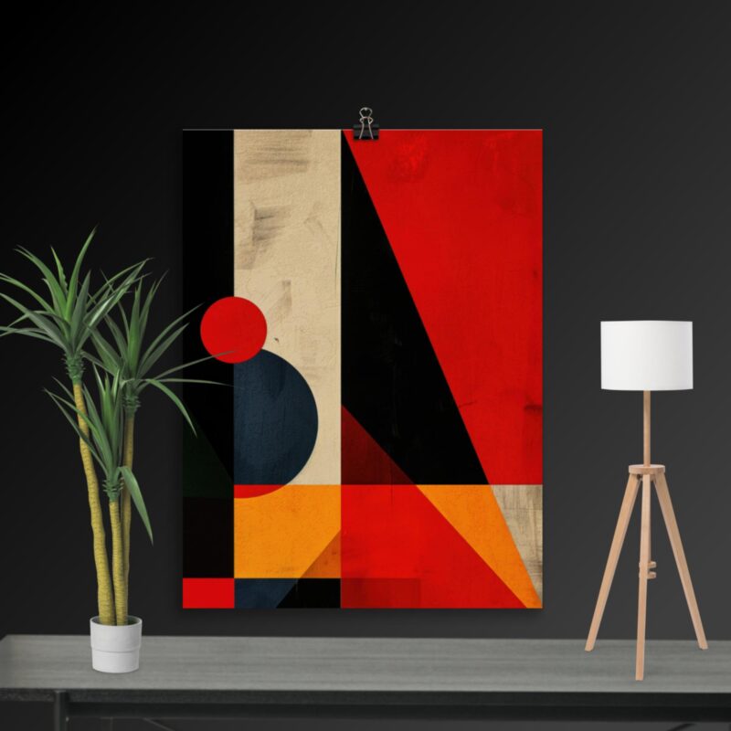 Geometric Abstract Art No. 7 : Loneliness , Large Digital Wall Art Fine Art Prints