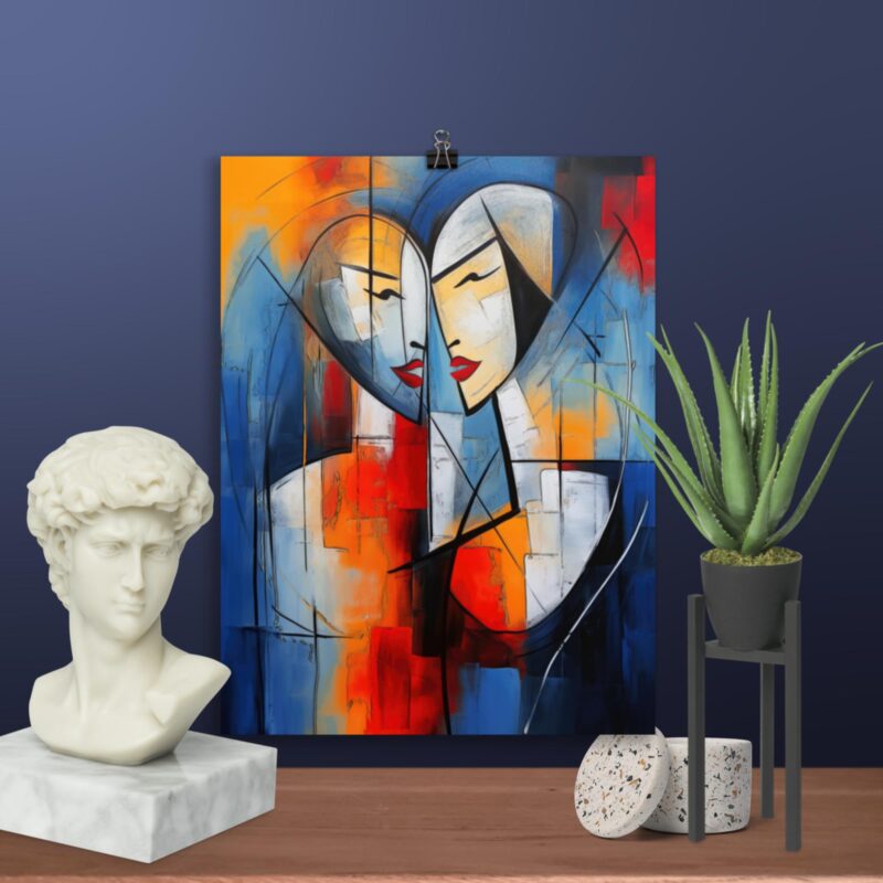 Geometric Abstract Art No. 8 : Amistad , Large Digital Wall Art Fine Art Prints