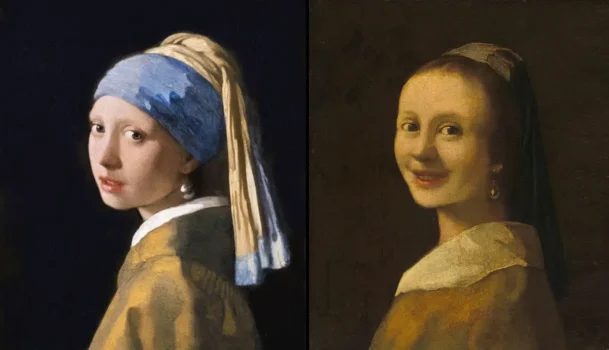 vermeer girl pearl earring smiling girl