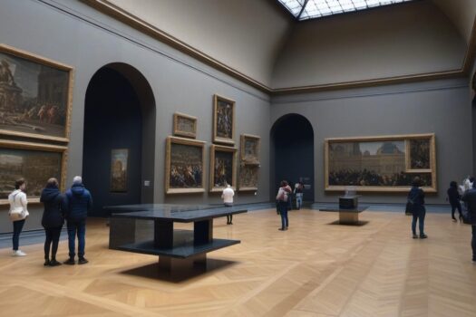 How many paintings are in the louvre MuseumLouvre Museum