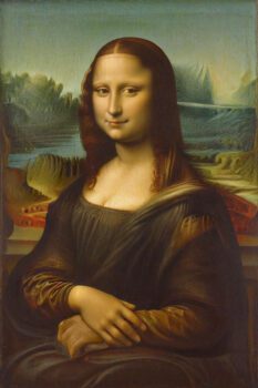 why does the mona lisa have no eyebrows