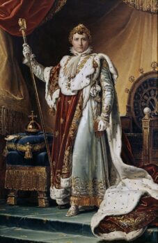 What happened at the coronation of Napoleon