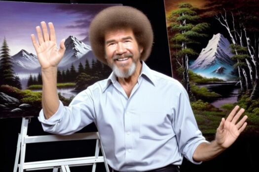 Why did Bob Ross stop painting