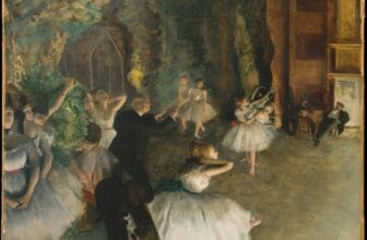 Ballet Rehearsal on Stage edgar degas