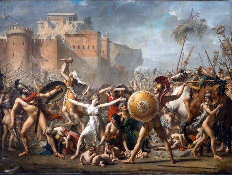 The Intervention of the Sabine Women Painting