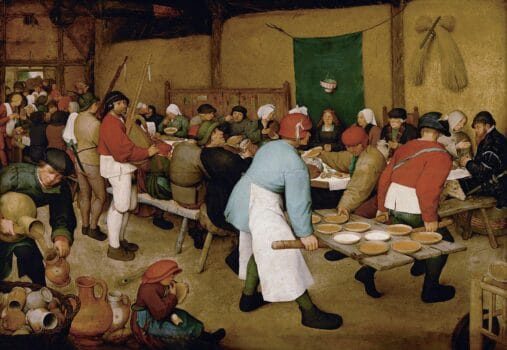 The Peasant Wedding painting