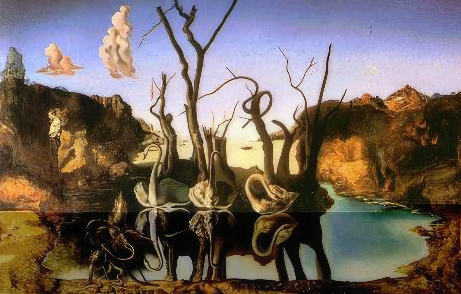 Where is Swans Reflecting Elephants Located Where is Swans Reflecting Elephants Located