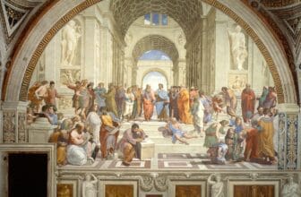 Who is the woman in The School of Athens painting