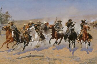 A Dash for the Timber painting