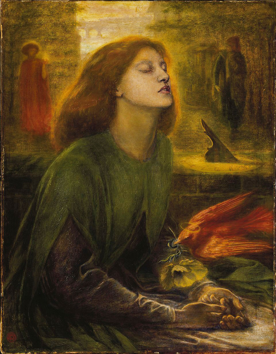 Beata Beatrix Painting by Dante Gabriel Rossetti Beata Beatrix Painting by Dante Gabriel Rossetti