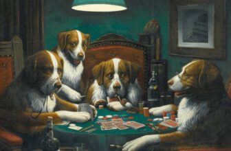 Dogs Playing Poker Painting By Cassius Marcellus Coolidge
