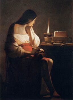 Magdalene with the Smoking Flame by Georges de La Tour