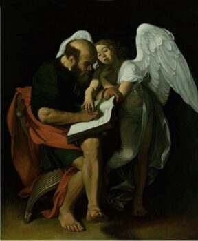 Saint Matthew and the Angel Painting