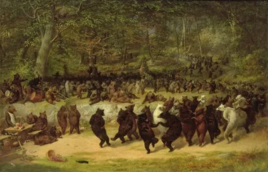 The Bear Dance Painting