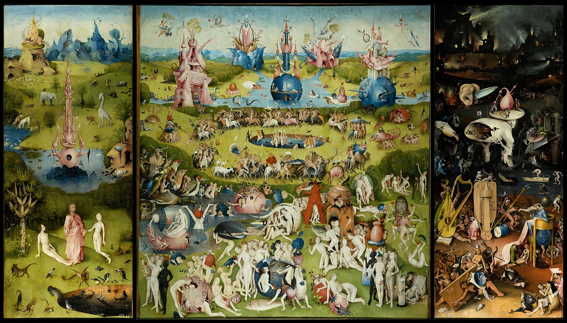 The Garden of Earthly Delights Painting The Garden of Earthly Delights Painting