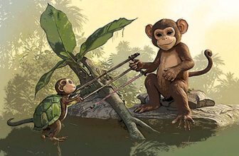 The Proud Monkey And Wise Turtle