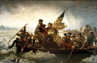 Washington Crossing the Delaware painting