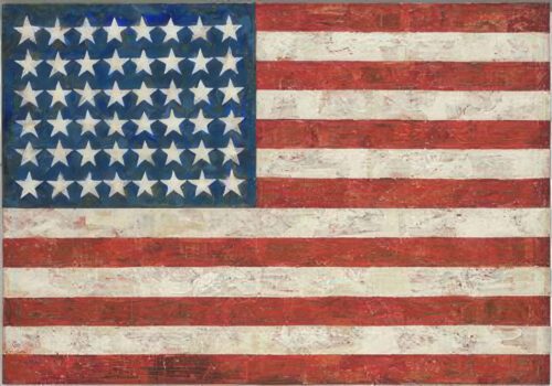 What is the meaning of the flag by Jasper Johns