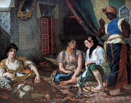 Women of Algiers in Their Apartment Painting