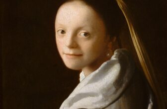 Study of a young woman painting by Vermeer