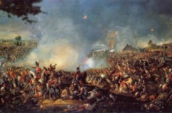 Battle of Waterloo Painting
