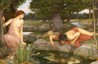 Echo and Narcissus painting